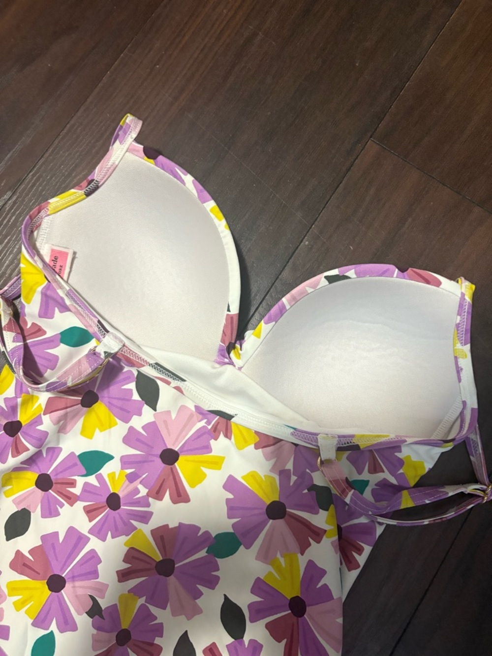 Kate Spade Floral One Piece Swimsuit Colorful Print Small - Picture 6 of 8